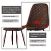 2/4/6 Dining Chairs Set Velvet Faux Suede Leather Padded Seat Metal Leg Grey New