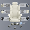 Ergonomic Executive Office Chair Gaming Computer Desk Chair Headrest Recliner