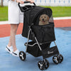 Pet Stroller Dog Cat Puppy Pram Pushchair Travel Cart With Clear Rain Cover