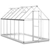 Greenhouse with Base Frame 334x169x202 Aluminium W9C4