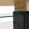 TV Unit Modern Living Room Cabinet Media Stand Furntiure RGB LED Light Black