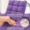 Padded Gaming Sofa Chair with Back Support for Adults and Teens-Purple