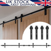 366cm 12FT Double Door Splicing Regular Carbon Steel Barn Door Hanging Rail