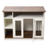 White Dog Cage Dog Crate Furniture with Door Wooden Srorage Table Kennel forDogs