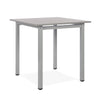 Square Table&2/4 Chairs Dining Set Wood Top Metal Frame Dining Table Kitchen