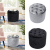 Velvet Upholstered Ottoman Stool Footstool Seat Chair Pouffe Bedroom Hallway new