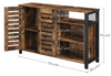 Industrial Storage Sideboard Vintage Console Table Hallway Rustic Metal Cabinet