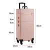 Rolling 4 in 1 Makeup Trolley Beauty Trolley Case w/Drawers Hairdressing Case