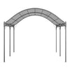 Steel Pergola 4m 3m Garden Shade Sun Weather Proof Awning Grey Curve Canopy UK