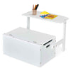 Kids Convertible Activity Bench Table 3-in-1 Desk and Chair Set with Toy Storage