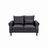 2 Seater faux leather/Linen Fabric Love Seat Sofa Armchair with Footstool Couch