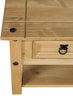 Corona Coffee Table with 2 Drawers & Shelf Solid Mexican Pine Wood Living Room