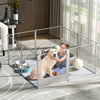 Extra Tall Acrylic Dog Playpen Anti-bite Anti-Jump Pet Animal Whelping Box Cage