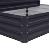 Metal Raised Planter 2 Tier Garden Trough Planter Bed Vegetable Herb Plant Stand