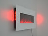 2025 TRUFLAME™ 50 INCH WIDE LED FLAMES WHITE GLASS WALL MOUNTED ELECTRIC FIRE