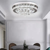 40/50cm Flush Mount Modern Square Ceiling Chandelier Crystal Light Lamp Pendant
