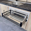 Pull Out Kitchen Basket Slide Out Storage Basket Cupboard Stainless Steel Drawer