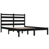 GuyAna Bed Frame Black Solid Wood Pine 120x200 ,Solid Wood Bed Bed W7B4