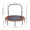 48" Round Foldable Mini Fitness Trampoline w/ U Shape Adjustable Height Handle