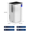 14L/Day Electric Dehumidifier for Home Portable Quiet Electric Air De-Humidifier