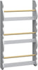 Kids Bookcase Wall Shelf 3 Tier Wooden Children's Bookshelf Storage Display Rack