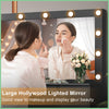 Dressing Table Vanity Set Make up Desk with Dimmable LED Light Mirror 7 Drawers
