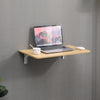 60cm Wall Mounted Folding Table Floating Desk for Small Spaces Hanging Table