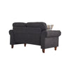 2, 3 Seater Linen Fabric Sofa Settee Couch Armchair with 2 Pillows Living Room