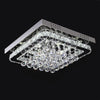 Modern XL Living Room Lamp LED Celling Light Crystal Pendant Chandelier Square