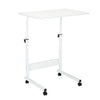Adjustable Height Sofa Bed Side End Coffee Table on Wheels Laptop Notebook Desk