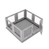 XXL Large Dog Playpen Pet Whelping Box Cage Tempered Glass Safety Rail Fence Pen