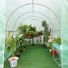 GARDEN POLYTUNNEL 2.5M X 2M GREENHOUSE GALVANISE STEEL FRAME WALK-IN POLY TUNNEL