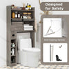 Over The Toilet Storage Cabinet Bathroom Organizer Toilet Rack-Grey