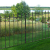 Spear/Ball Top Iron Wrought Yard Garden Privacy Fence Panel Outdoor Wall Railing