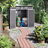 8x4 6x4 5x4ft Large Shed Plastic Garden Tools Bike Storage Shed Outdoor House UK