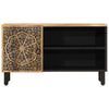 Solid Wood TV Stand/Media Unit 80x31x46 - Retro Style Cabinet with W1E6