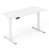 140 x 60 cm Height Adjustable Desk Electric Standing Desk Home Office White