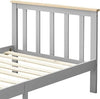 Single Bed with Headboard, 3FT Wooden Single Bed Frame for Adults, Kids