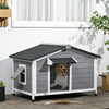 Large Wooden Dog House Indoor Outdoor Pet Dogs Kennel for Medium Dog NEW UK