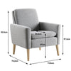 Occasional Armchair Comfy Accent Chair with Upholstered Single Sofa Arm Chairs