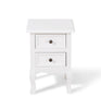 Wooden Bedside Cabinet Table Nitghtstands Set of 2 w/ Storage Drawer Cupboard