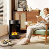 Bioethanol Fire, 22" Freestanding Ethanol Fireplace Stove, 3 Hours Burn
