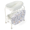 4-in-1 Folding Baby Bath Changing Table Portable Nursery Station Bathtub White