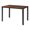 Dining Table and 2 Chairs with Bench,Breakfast Dining Table and Chairs Set 4pcs
