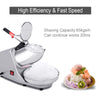 200W Portable Electric Ice Shaver Ice Crusher Machine Snow Cone Maker Silver