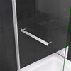 180° Pivot Radius Glass 800x1400mm Over Bath Shower Screen Door Panel Towel Rail