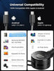 Retractable Fast Car Charger Port Car Charger Adaptor for iPhone Android UK