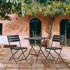 Rattan Garden Folding Dining Table and 2 Chairs Outdoor Balcony Patio Bistro Set