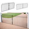 Vintage Wrought Iron Garden Gate Driveway Entrance Steel Metal Heavy Duty Ornate