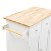 Kitchen Island Rolling Storage Drawers Cabinet Trolley Cart Cupboard Towel Rack